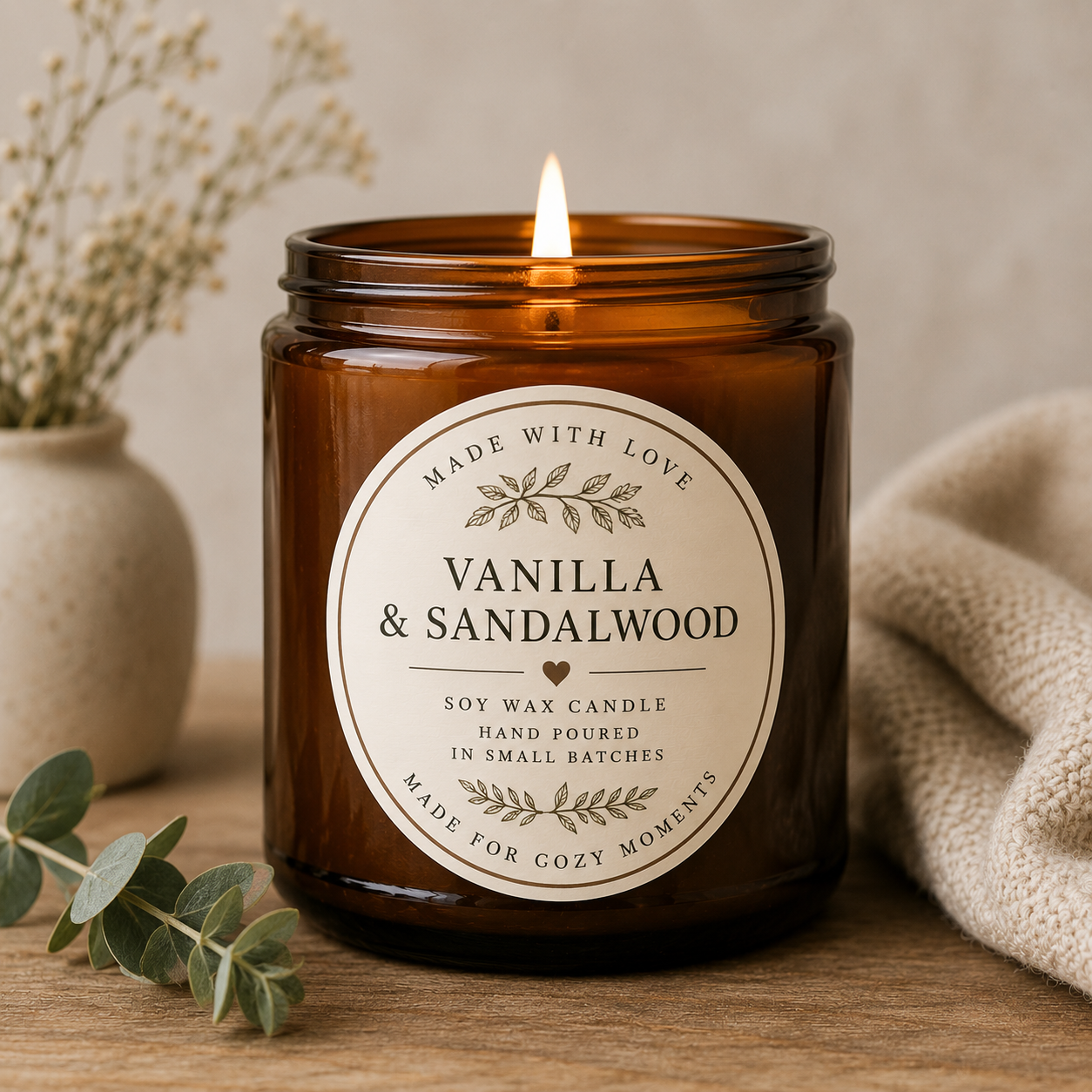 Custom Candle Stickers