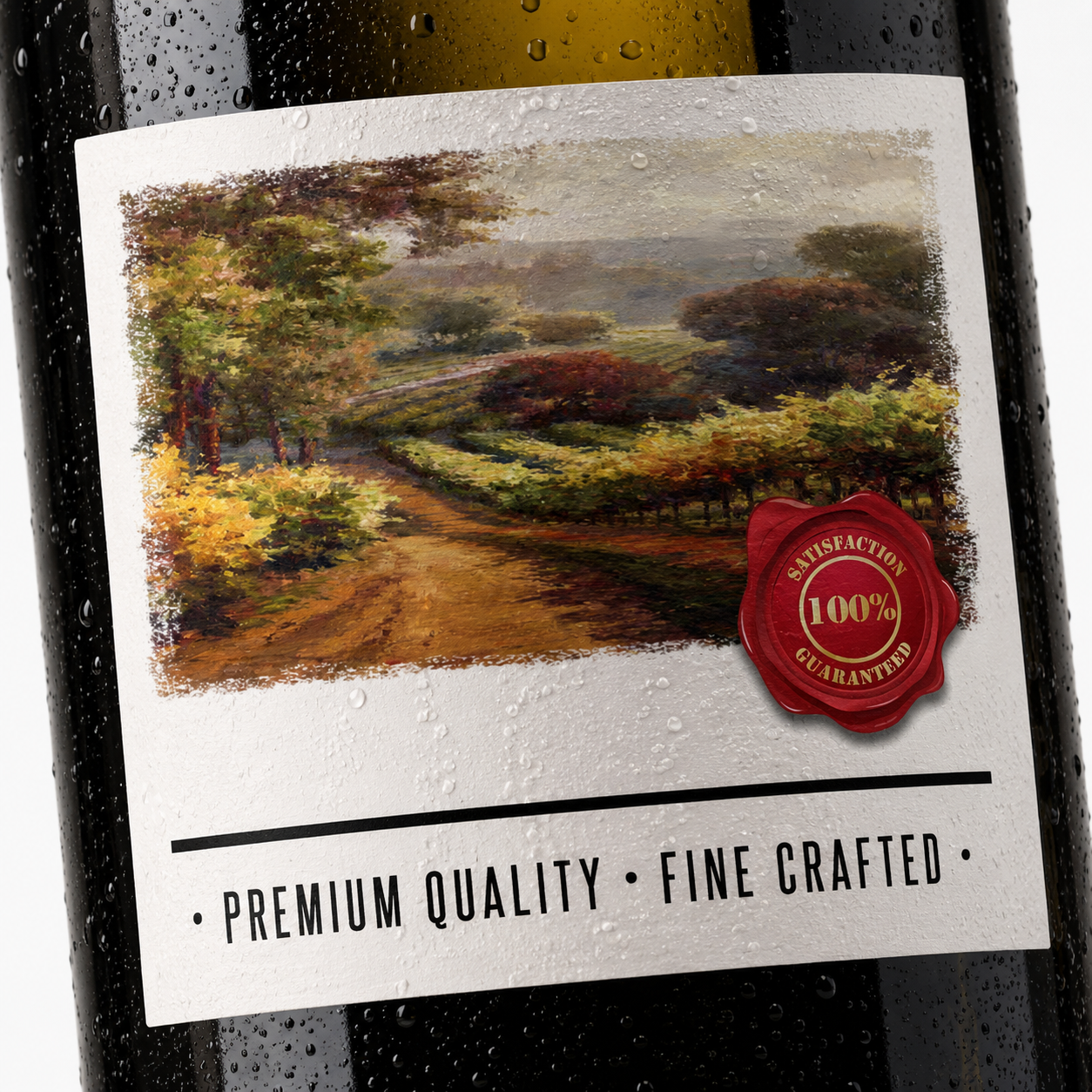 Arizona - blank wine bottle sticker