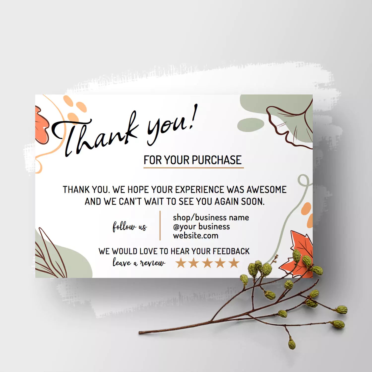 Albertville Autumn - Thank You Card