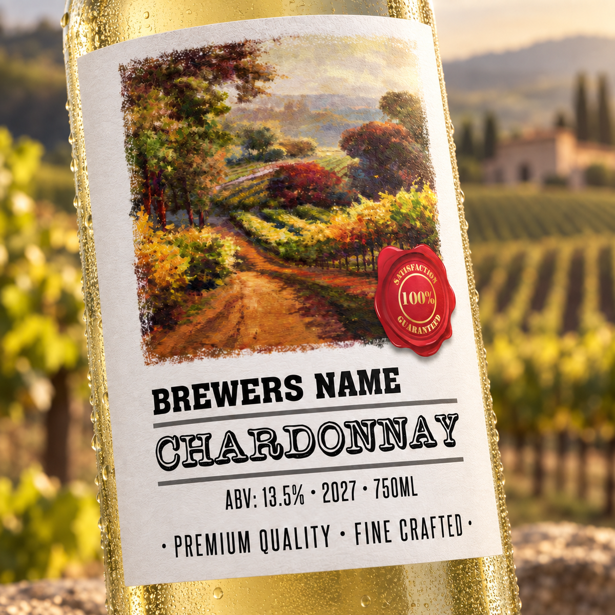 Arizona - custom wine bottle sticker