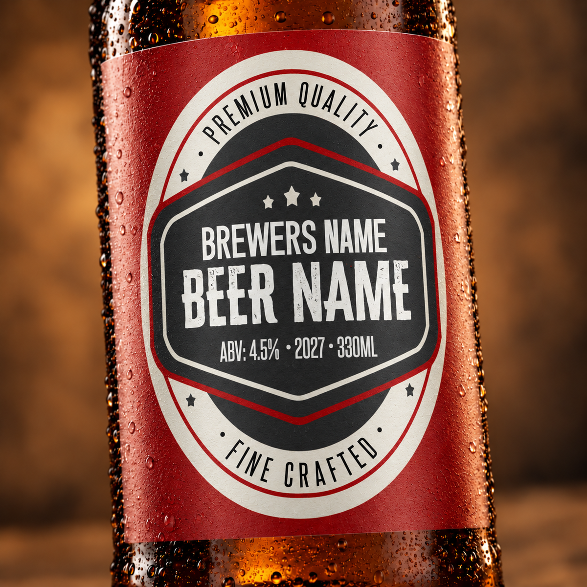 Arnoldsville - custom beer bottle labels