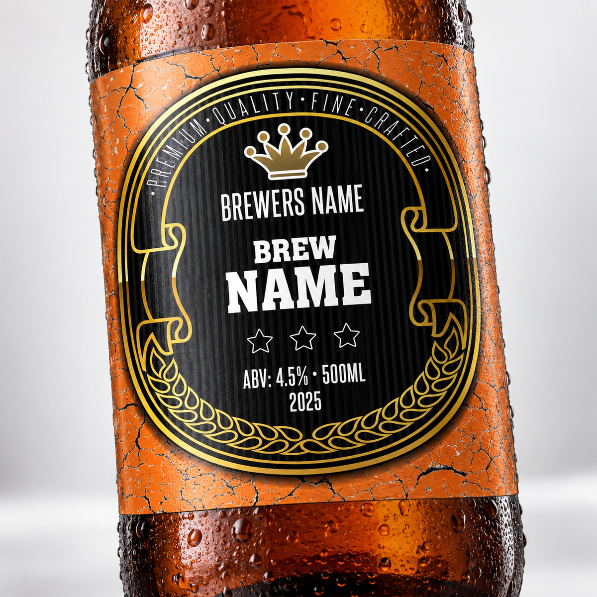 Bainville - custom beer bottle labels