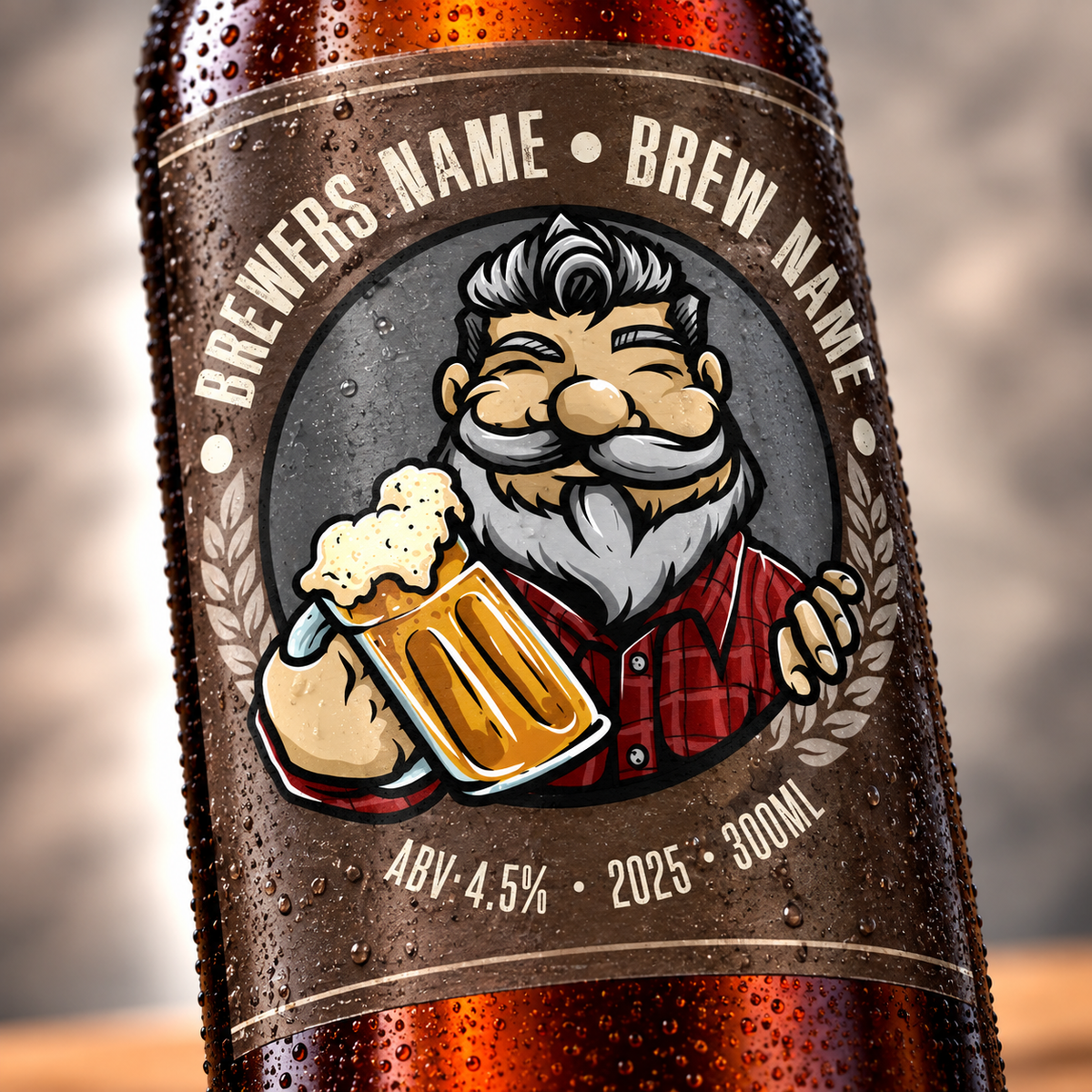 Barnwell - custom beer bottle labels