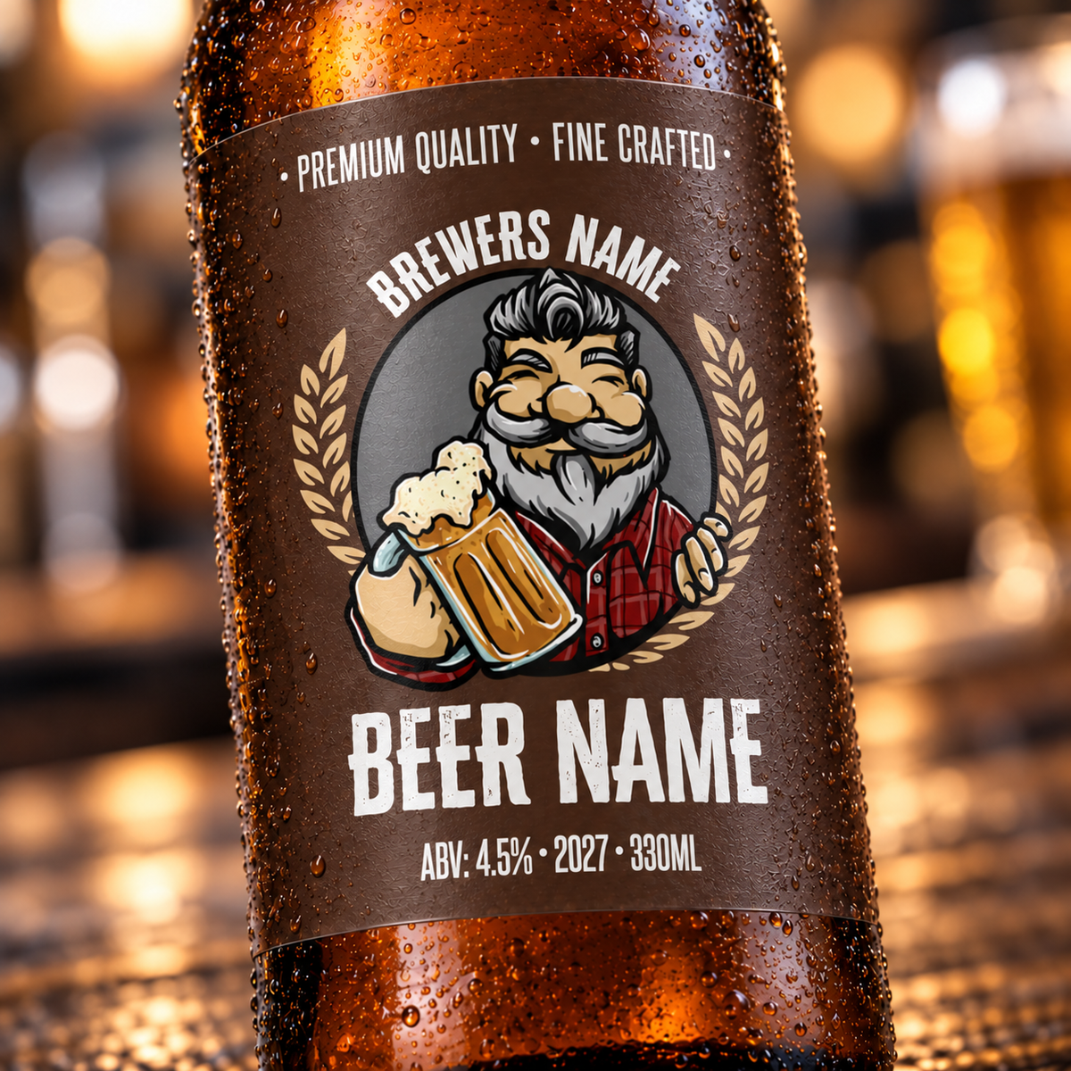 Barnwell - custom beer bottle labels