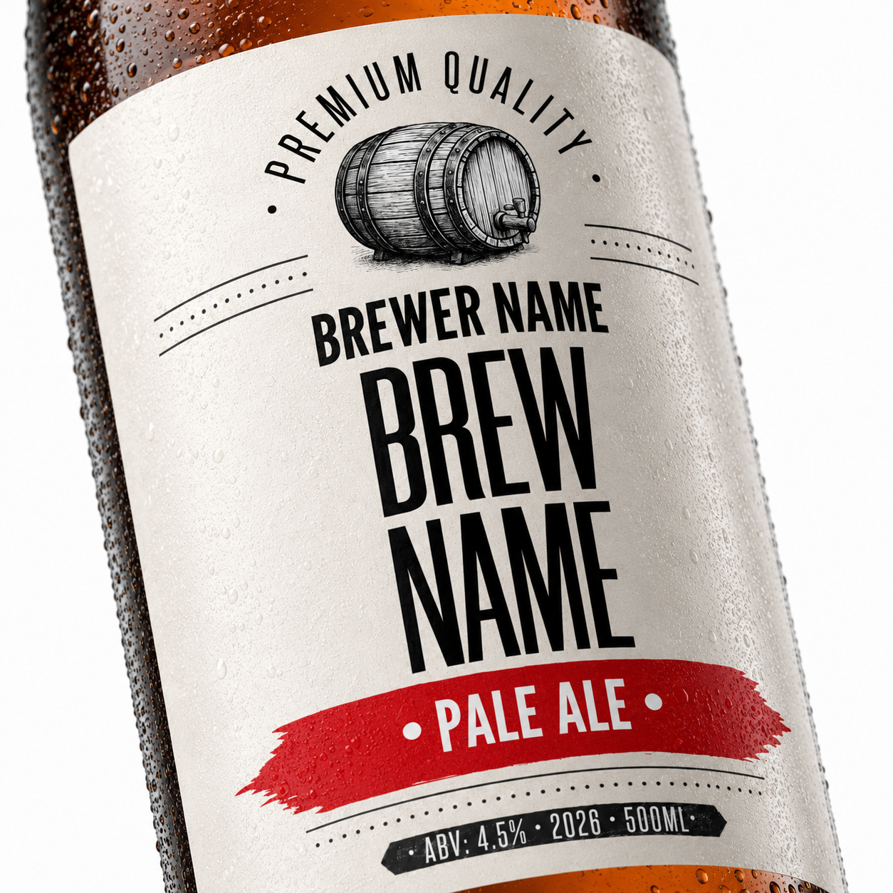 Clarksville - custom brew bottle sticker