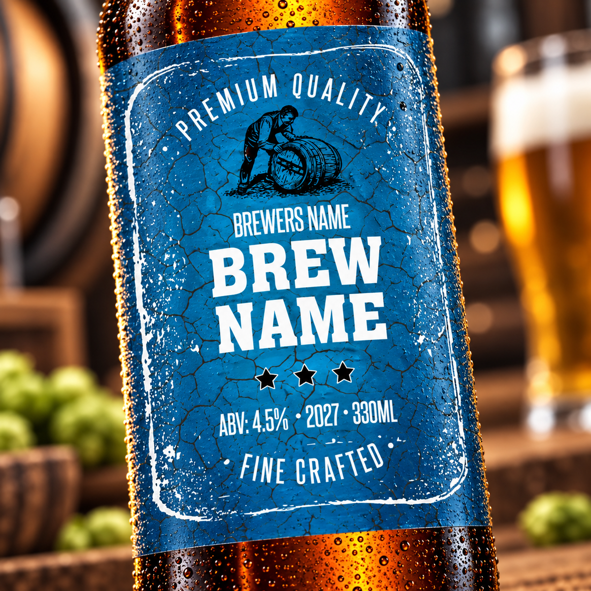 Kansas - custom beer bottle labels