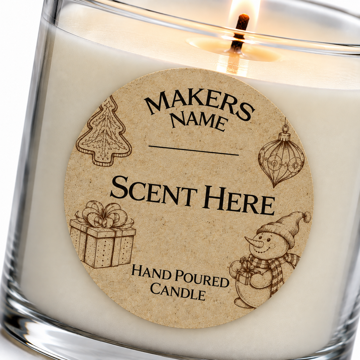 Nativity – Personalised Christmas Candle Stickers