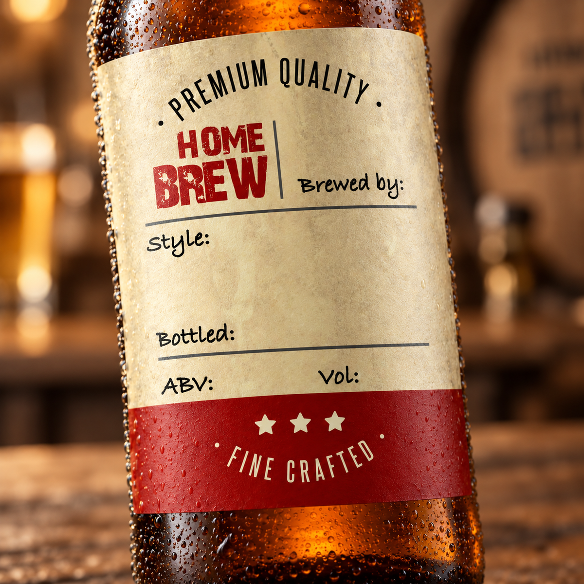 Orlando - blank beer bottle labels