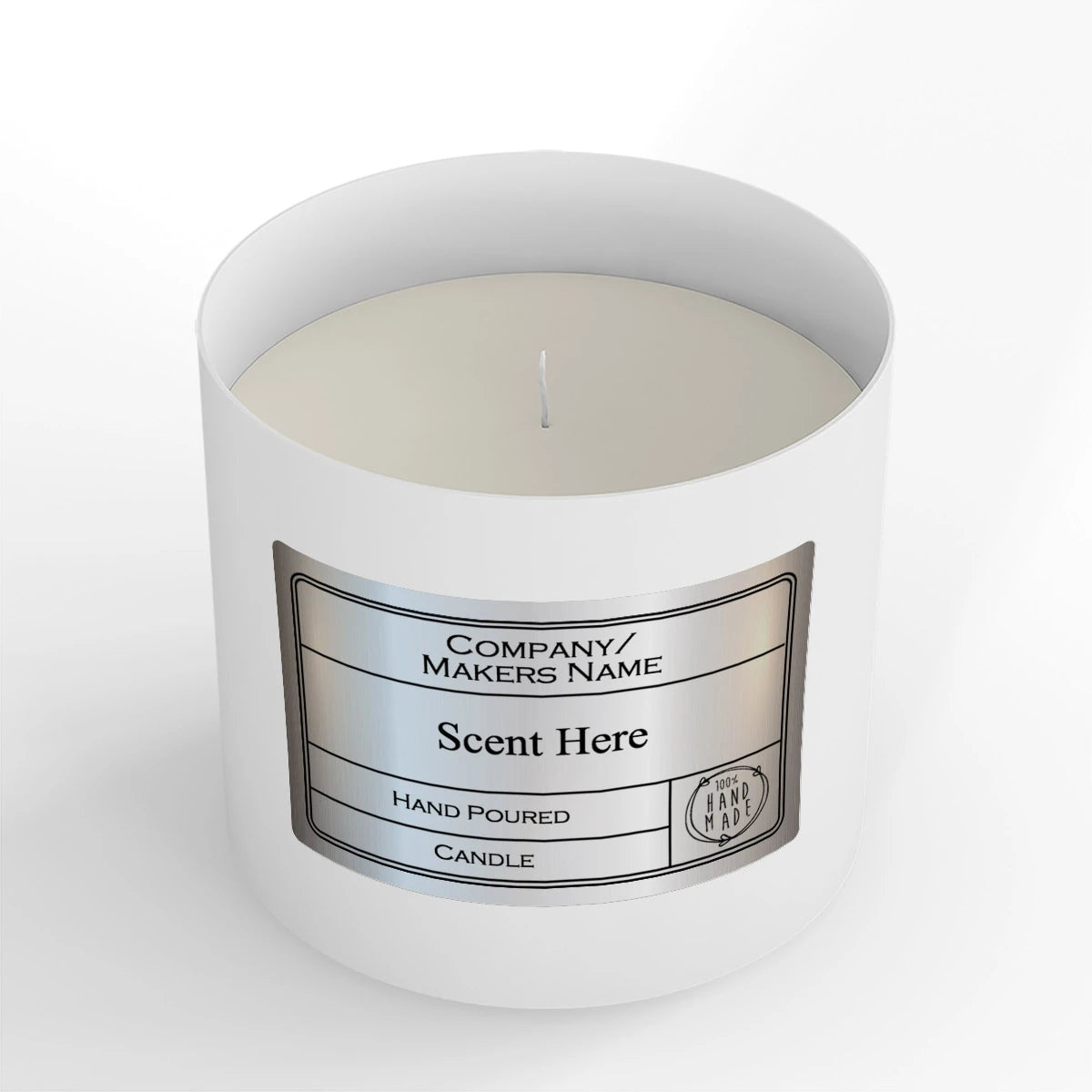 custom-silver-metallic-rectangle-candle-sticker-blackville