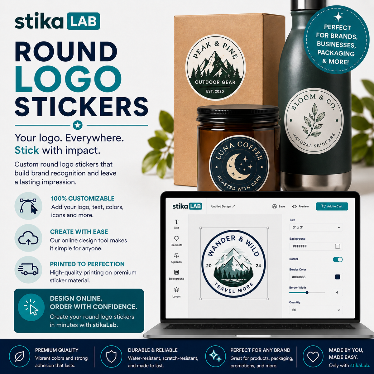 StikaLab Logo Sticker Designs