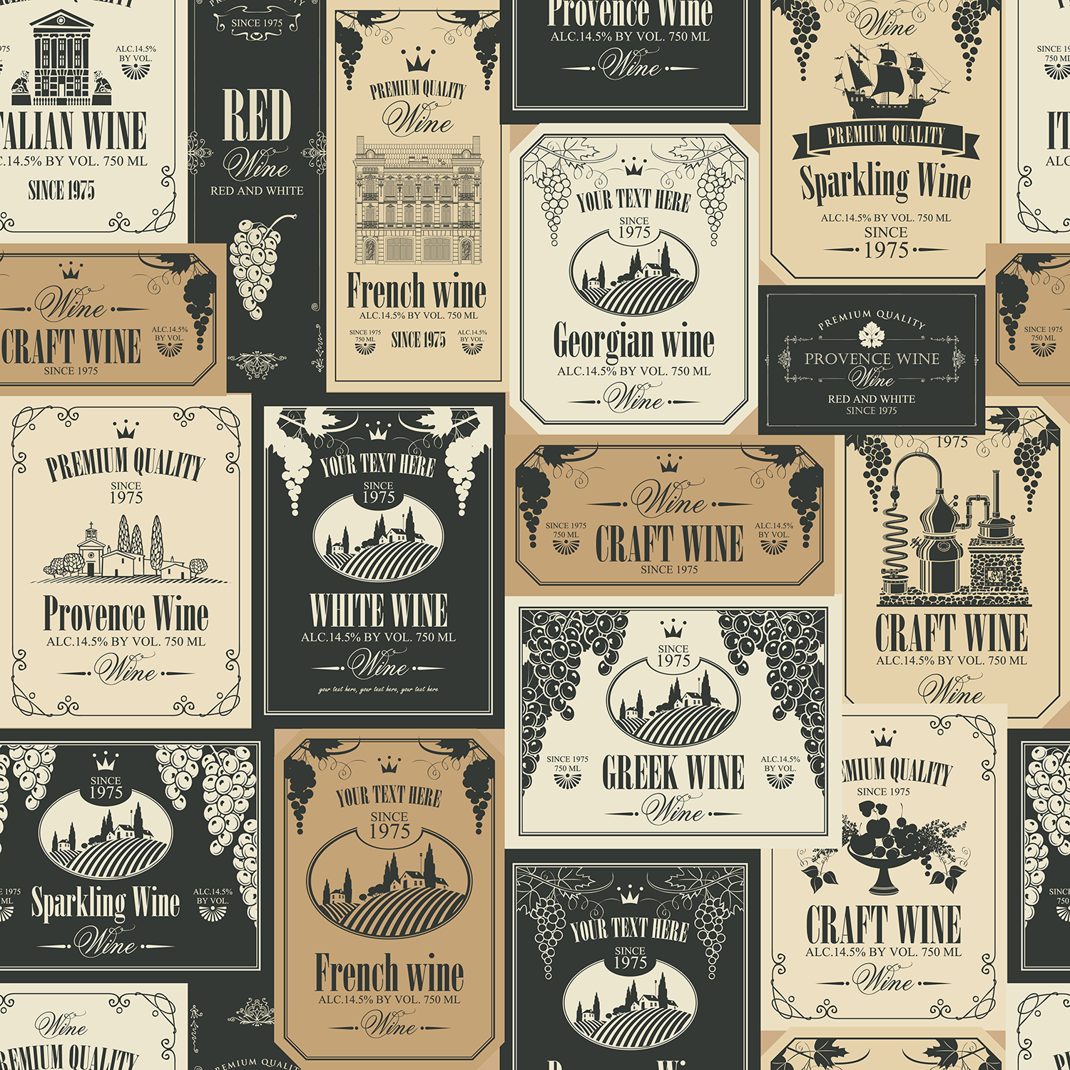 Wine Bottle Stickers