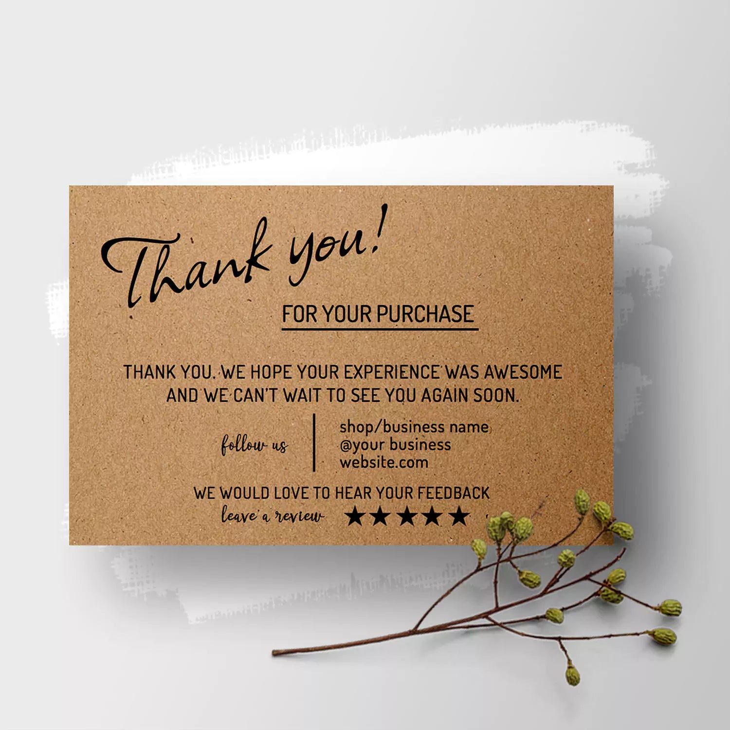 Albertville Recycled - Thank You Card