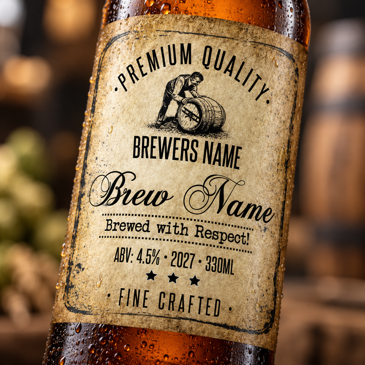 Andalusia - custom beer bottle labels