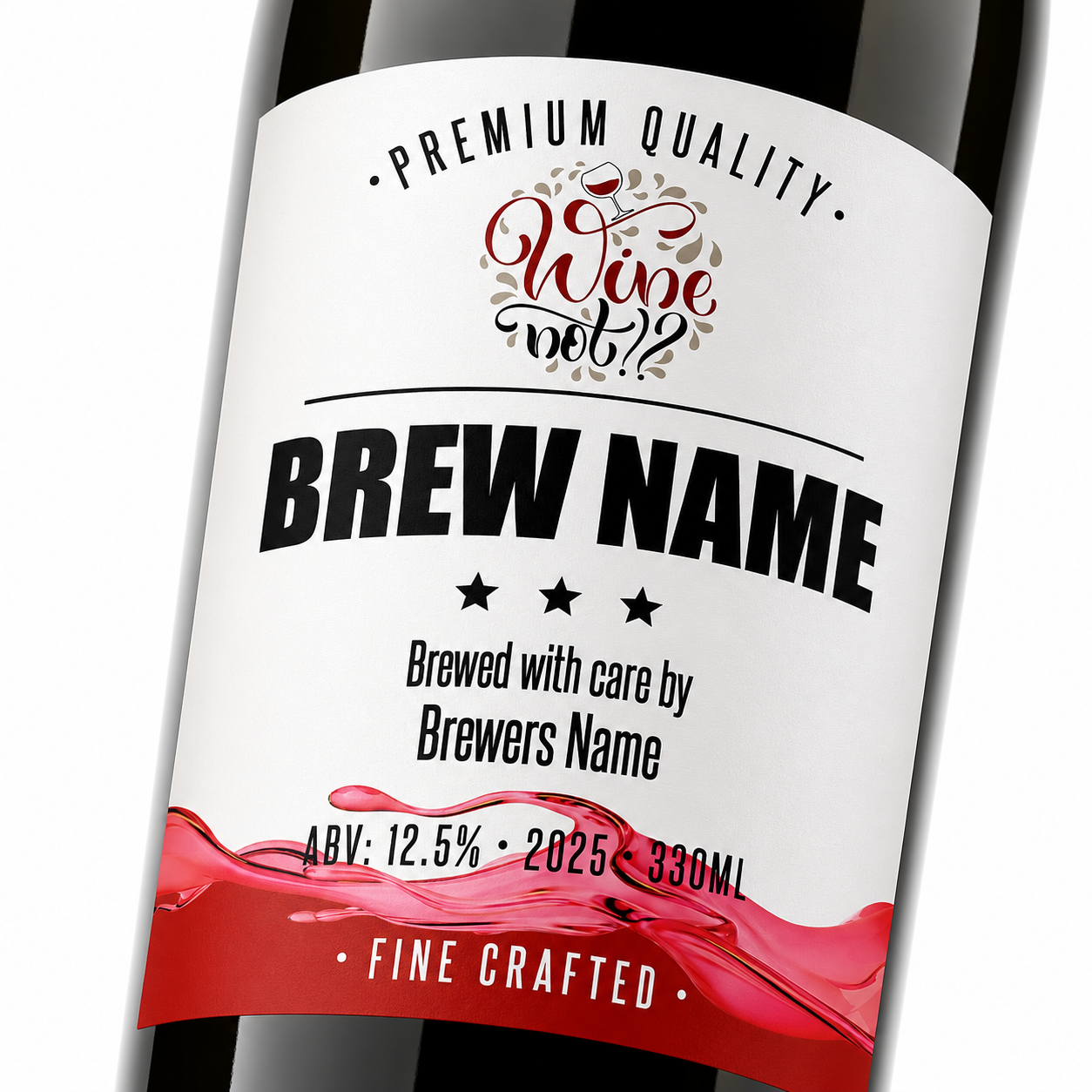 Balmoral - custom wine bottle sticker