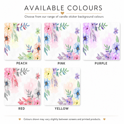 Belair – Personalised Candle Stickers
