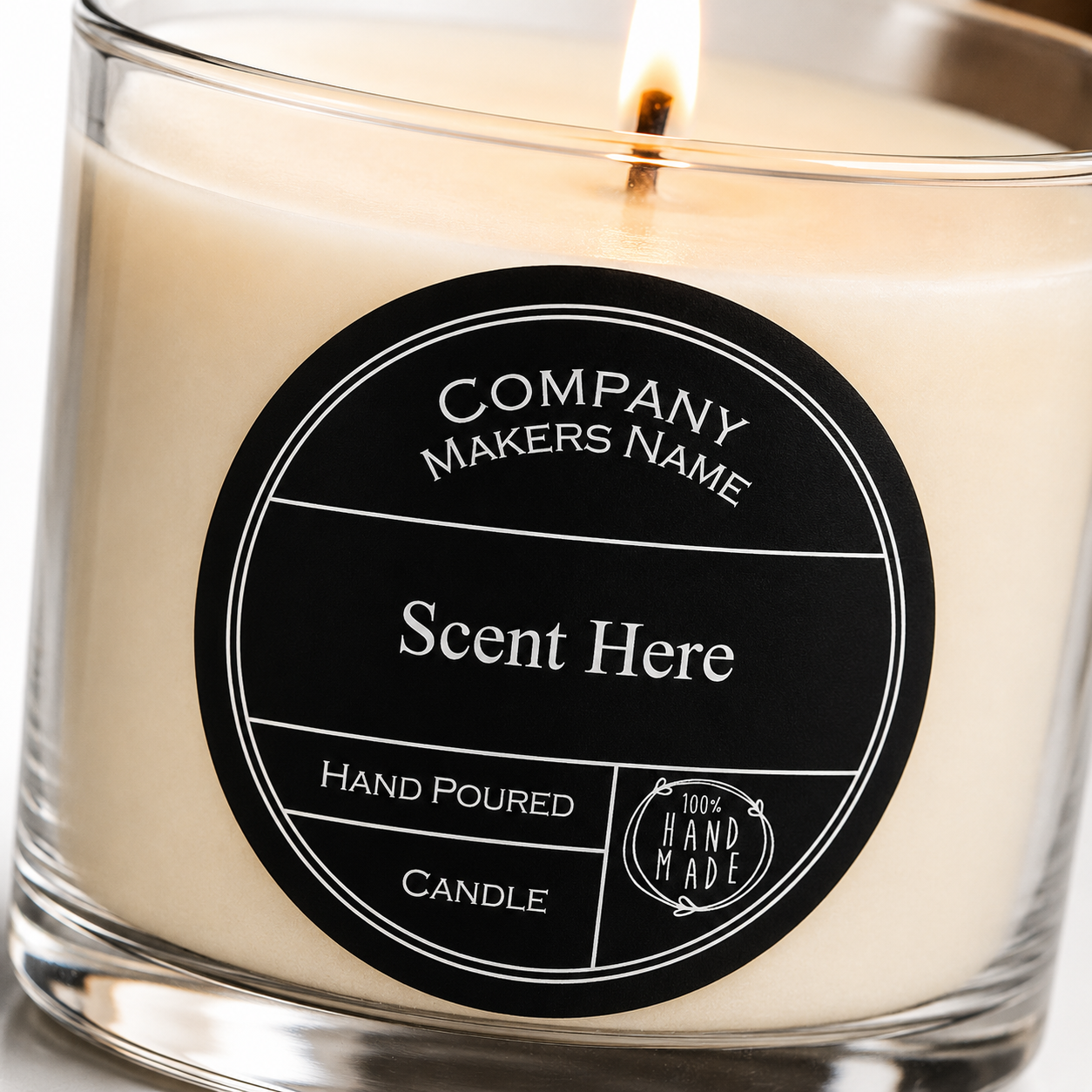 Blackville – Personalised Candle Stickers