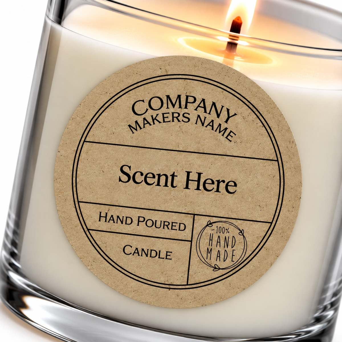 Blackville Kraft – Personalised Candle Stickers