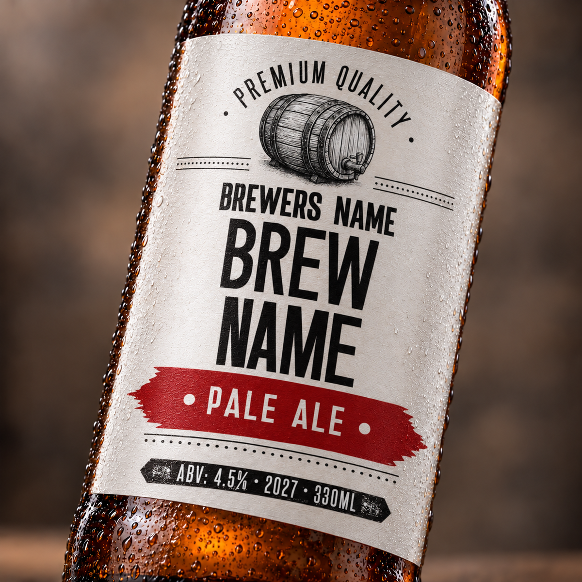 Clarksville - custom brew bottle labels