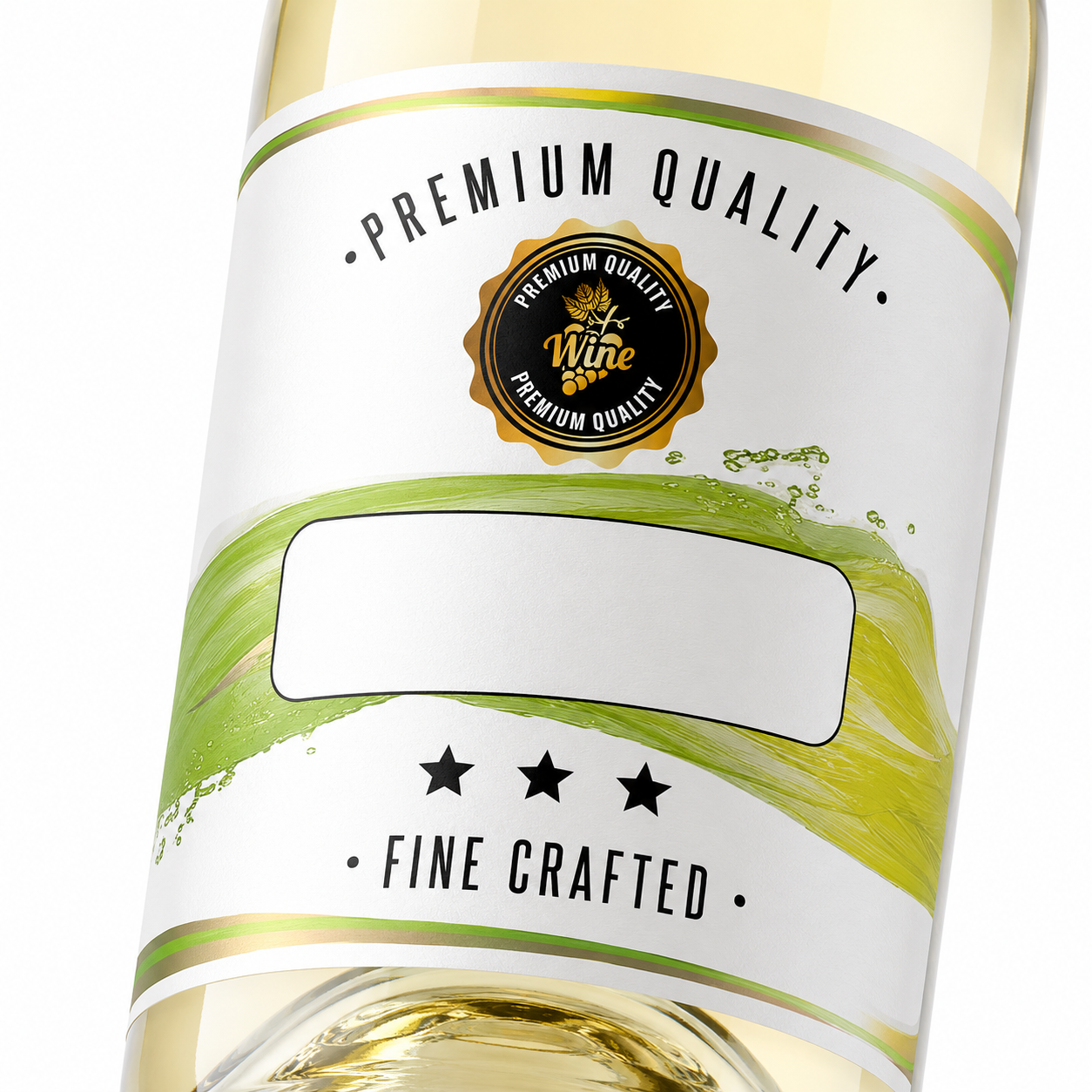 Colorado - blank wine bottle sticker