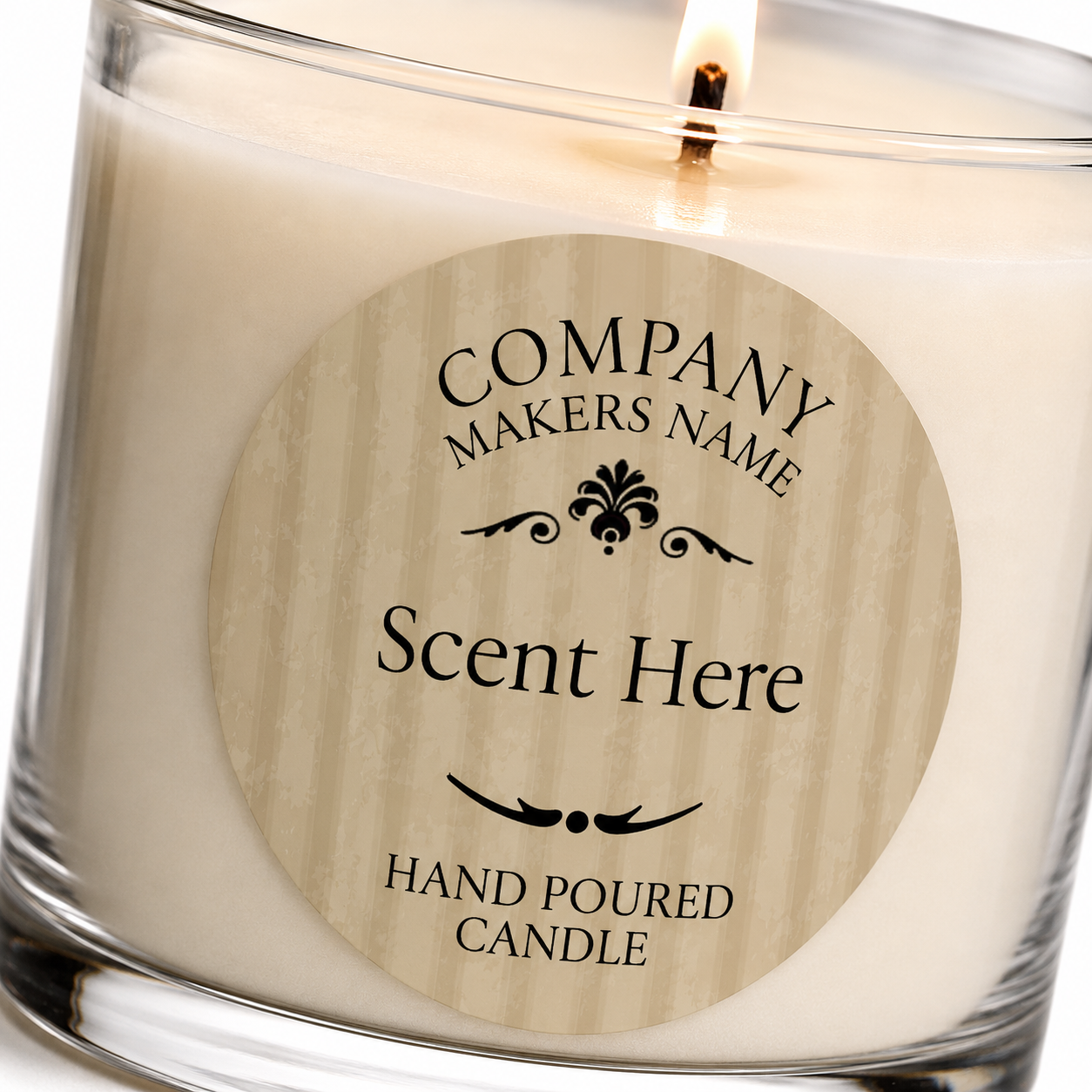 Dallas – Personalised Candle Stickers