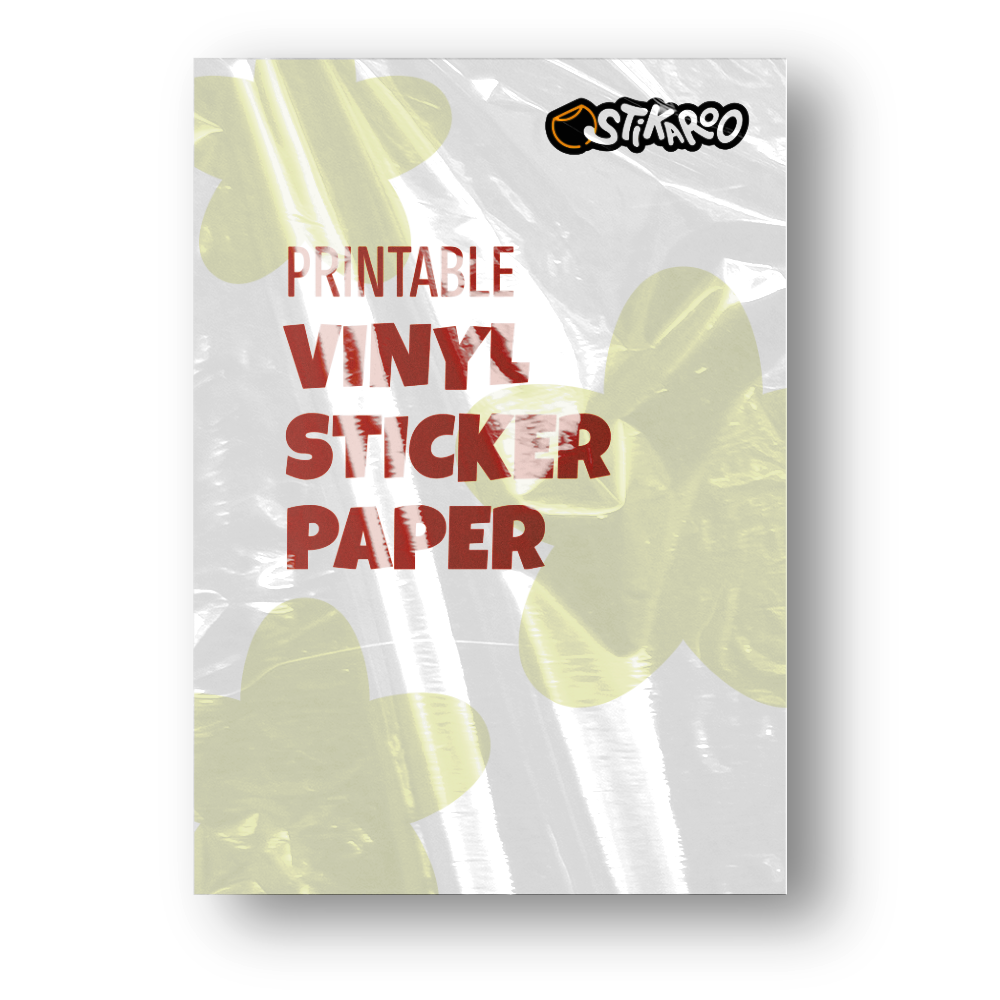 Printable Vinyl Sticker Paper (A4) Glossy