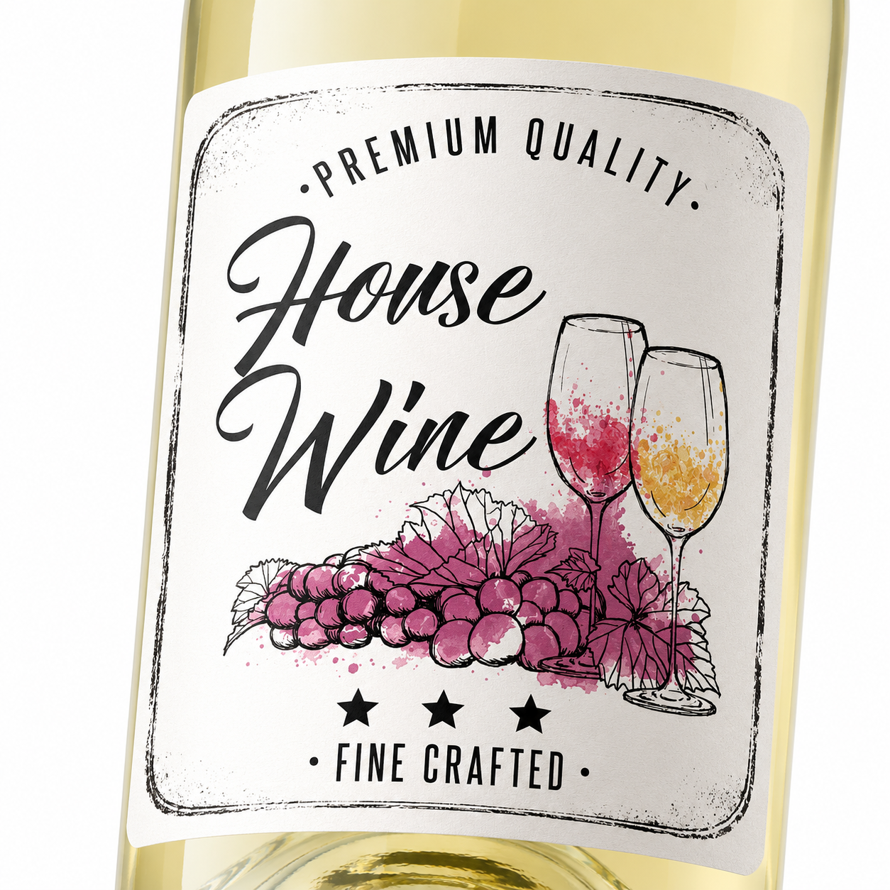 Los Angeles - custom wine bottle sticker