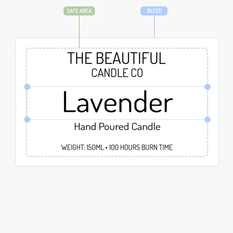 Rectangle Candle Sticker